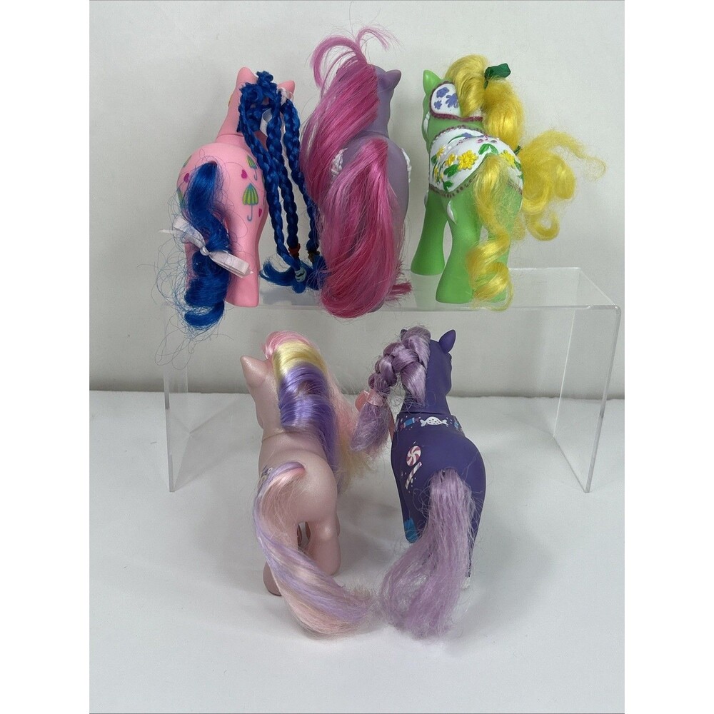 Vtg My Little Pony Lot Flower Merry Go Round Carousel Sherbet Fluttershy Lanard - Picture 7 of 9